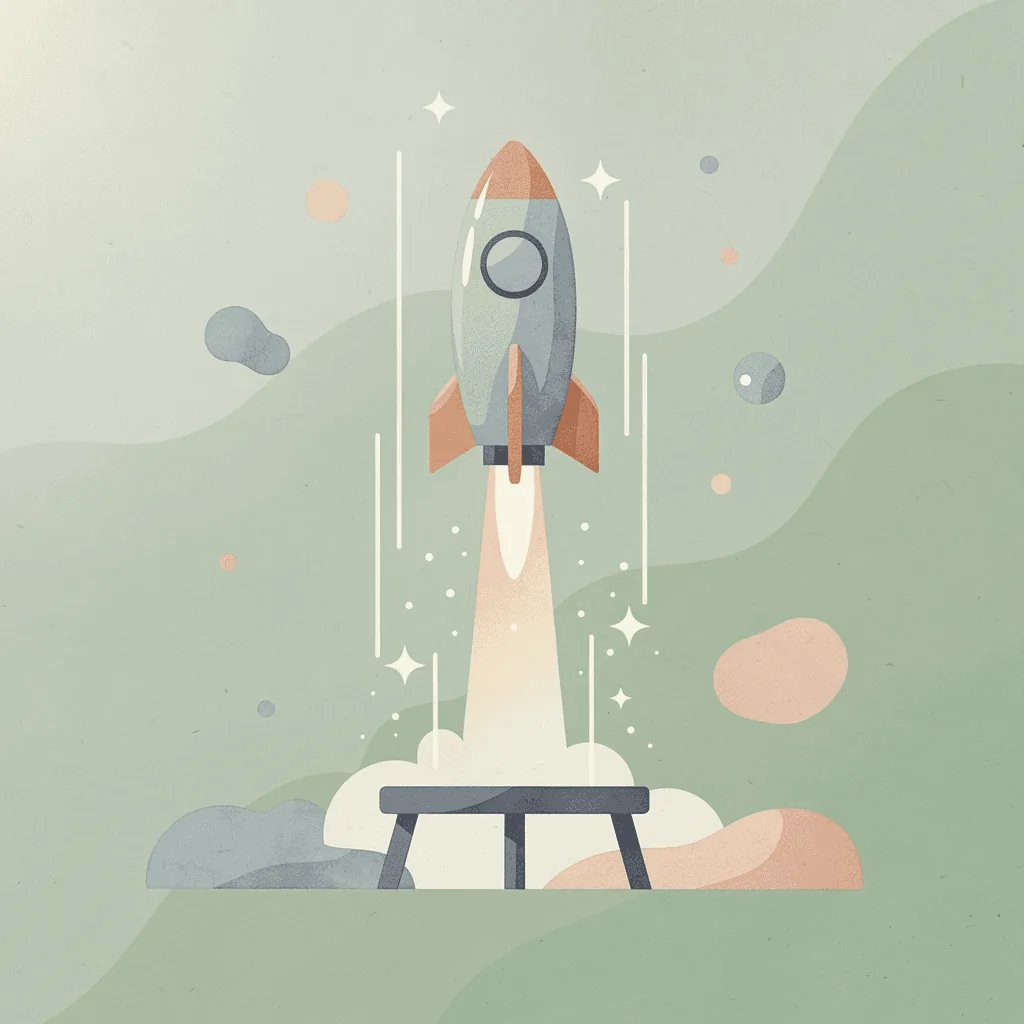 Scene illustration of a product launching upward, representing sales growth through great product photography