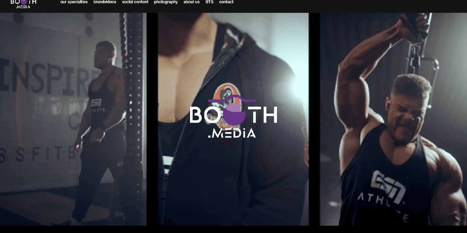 Screenshot of the Booth Media homepage, an AI lifestyle product photography tool