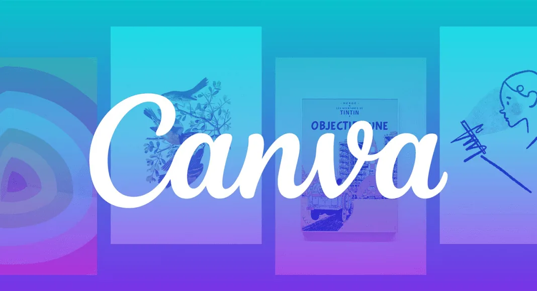 Screenshot of the Canva homepage, an online design and video editing platform