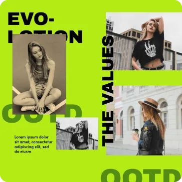 outfit of the day photo with women wearing different outfits