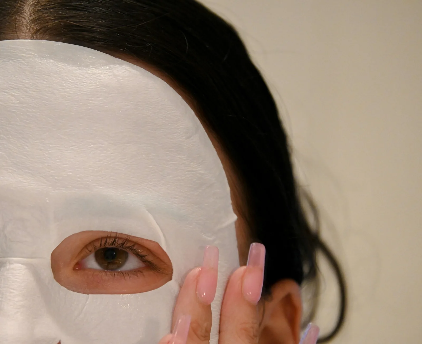 woman adding mask - Skincare Product Photography