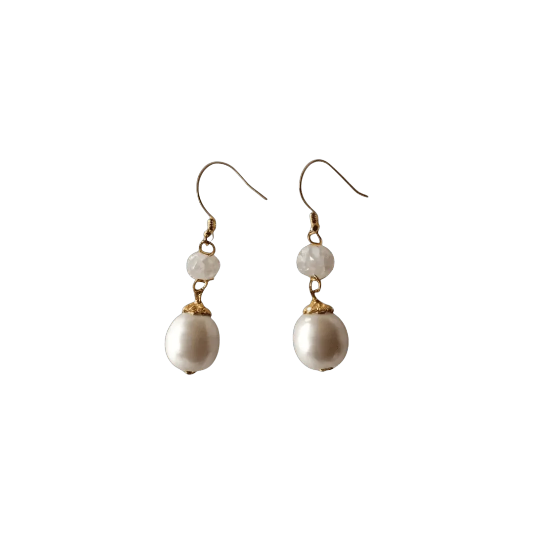 earrings on a white background