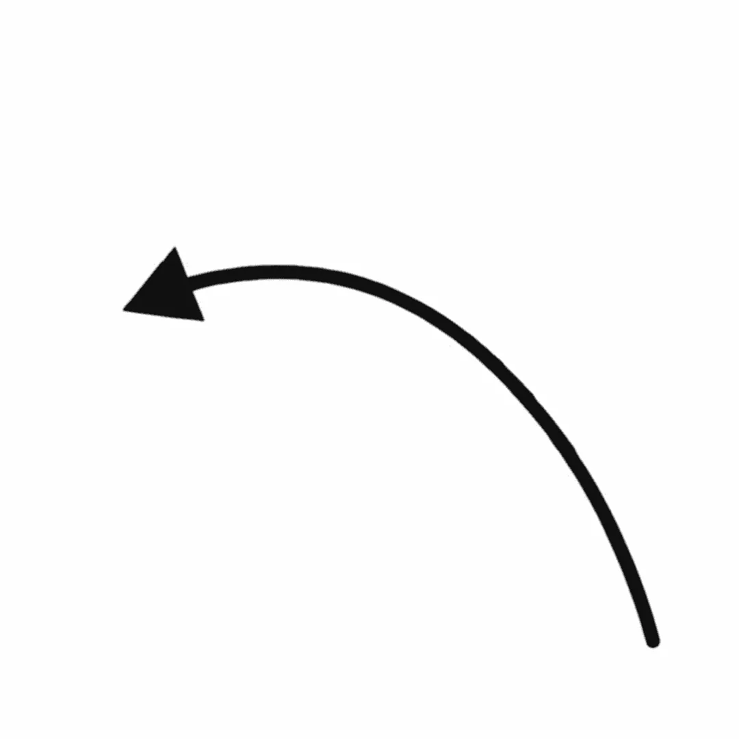 arrow pointing to the left
