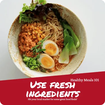 birds eye view of a bowl of noodles with poached egg