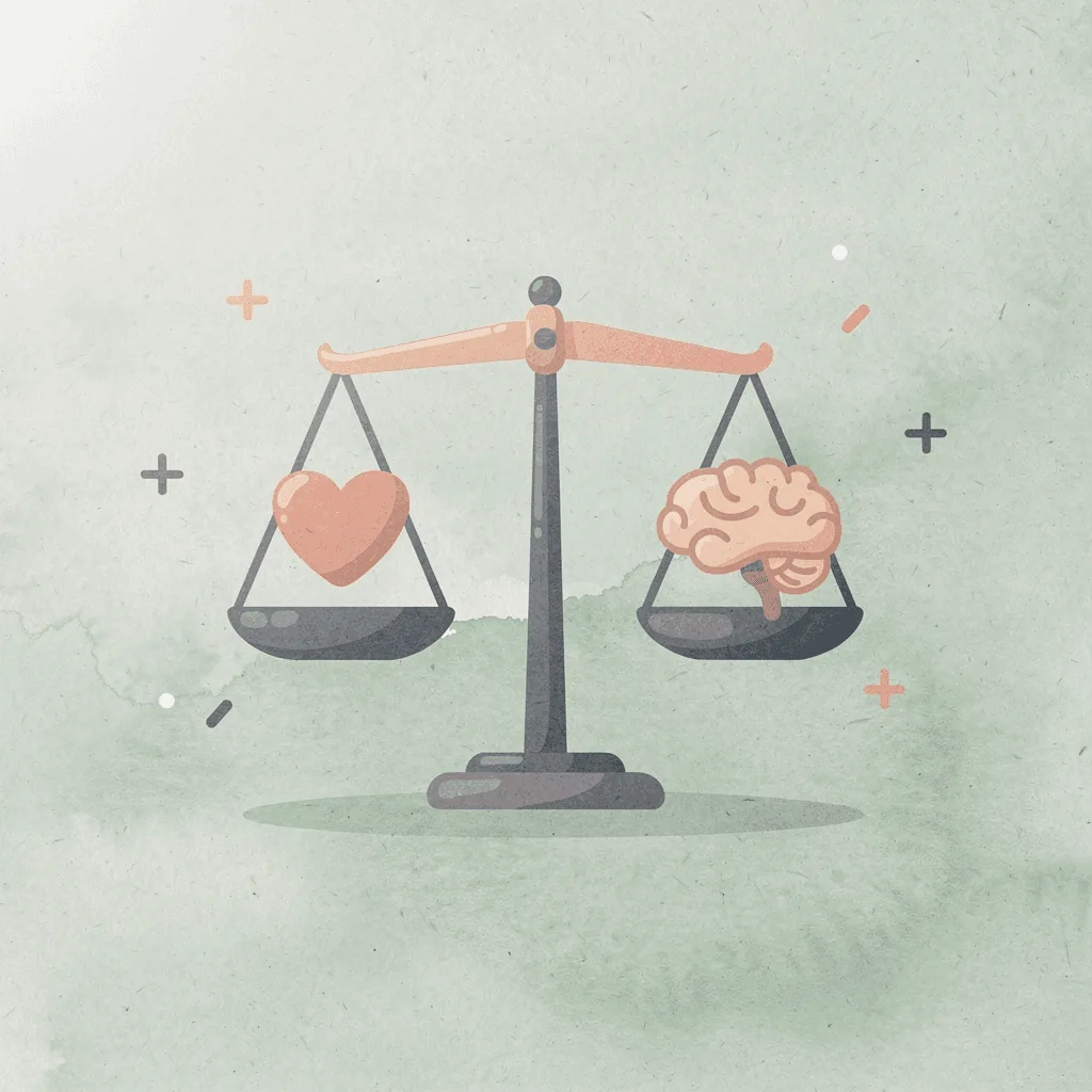 Balance scale icon representing the shared challenge between two competing platforms