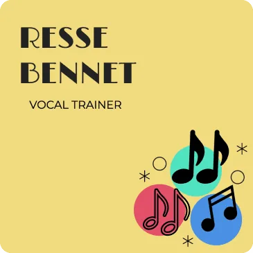yellow poster with music notes