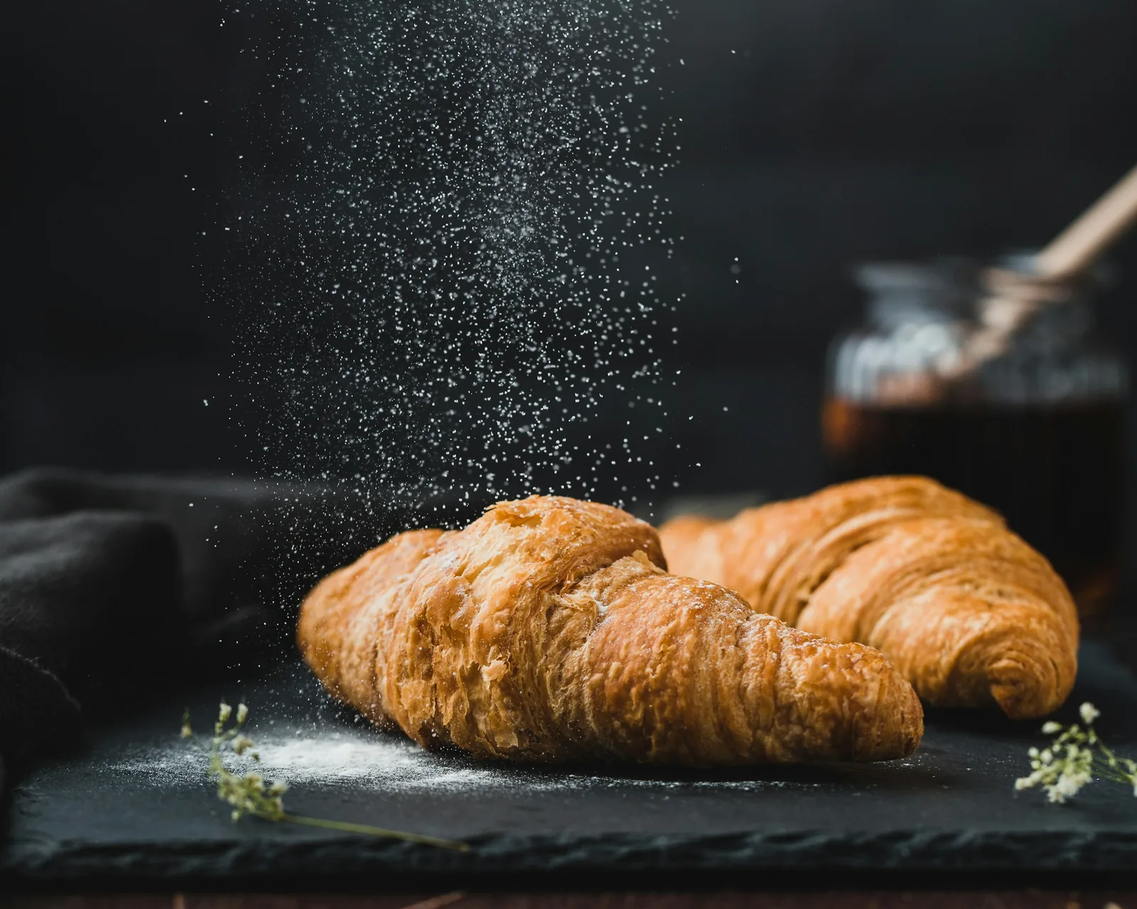 croissants with salt - Lighting for Food Photography