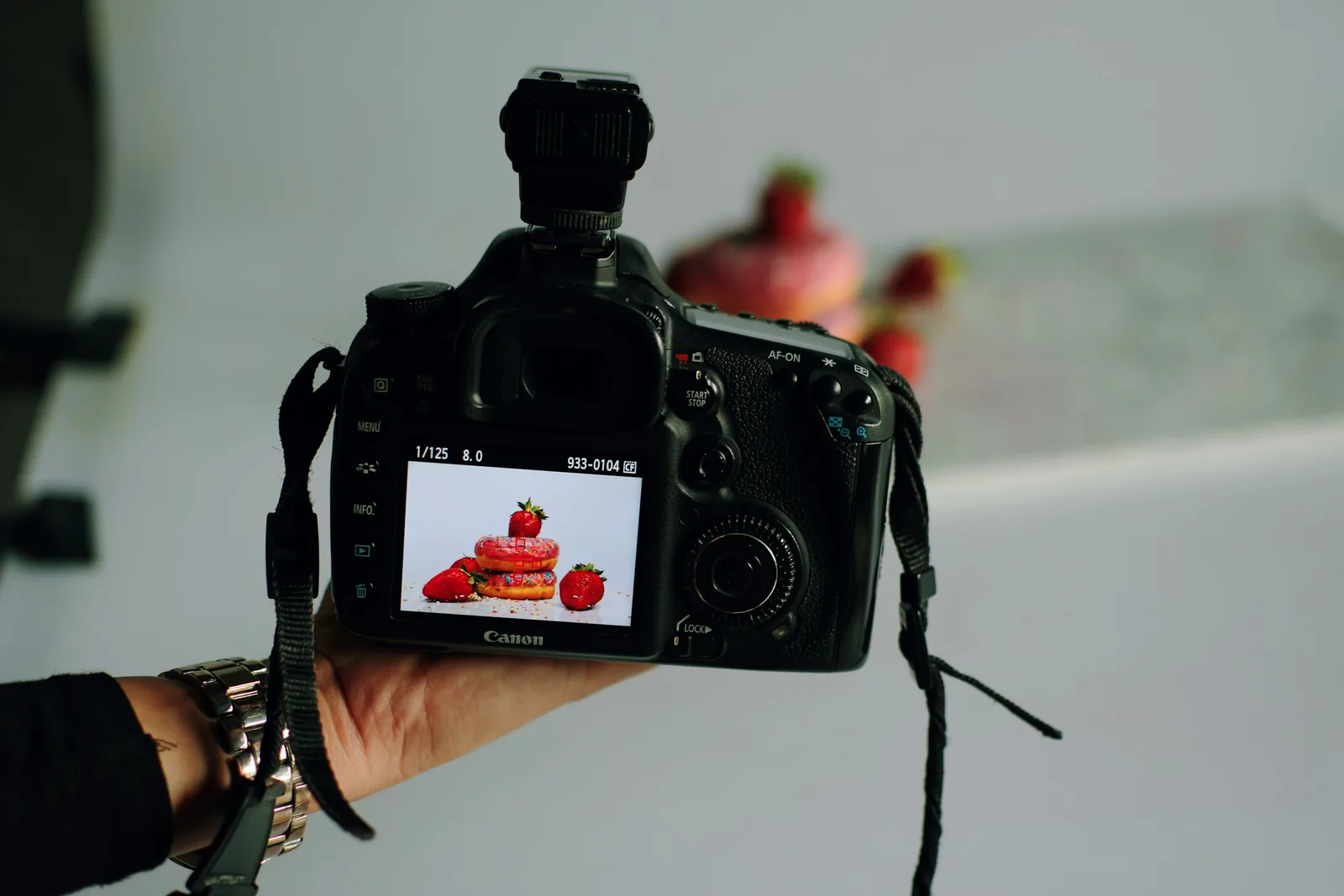 person with high tech camera - Commercial Food Photography