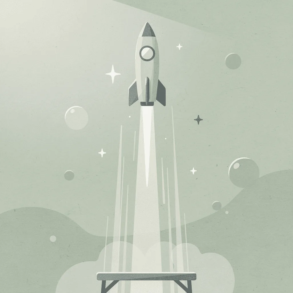 Scene of a product launching upward, representing sales growth through better product photography