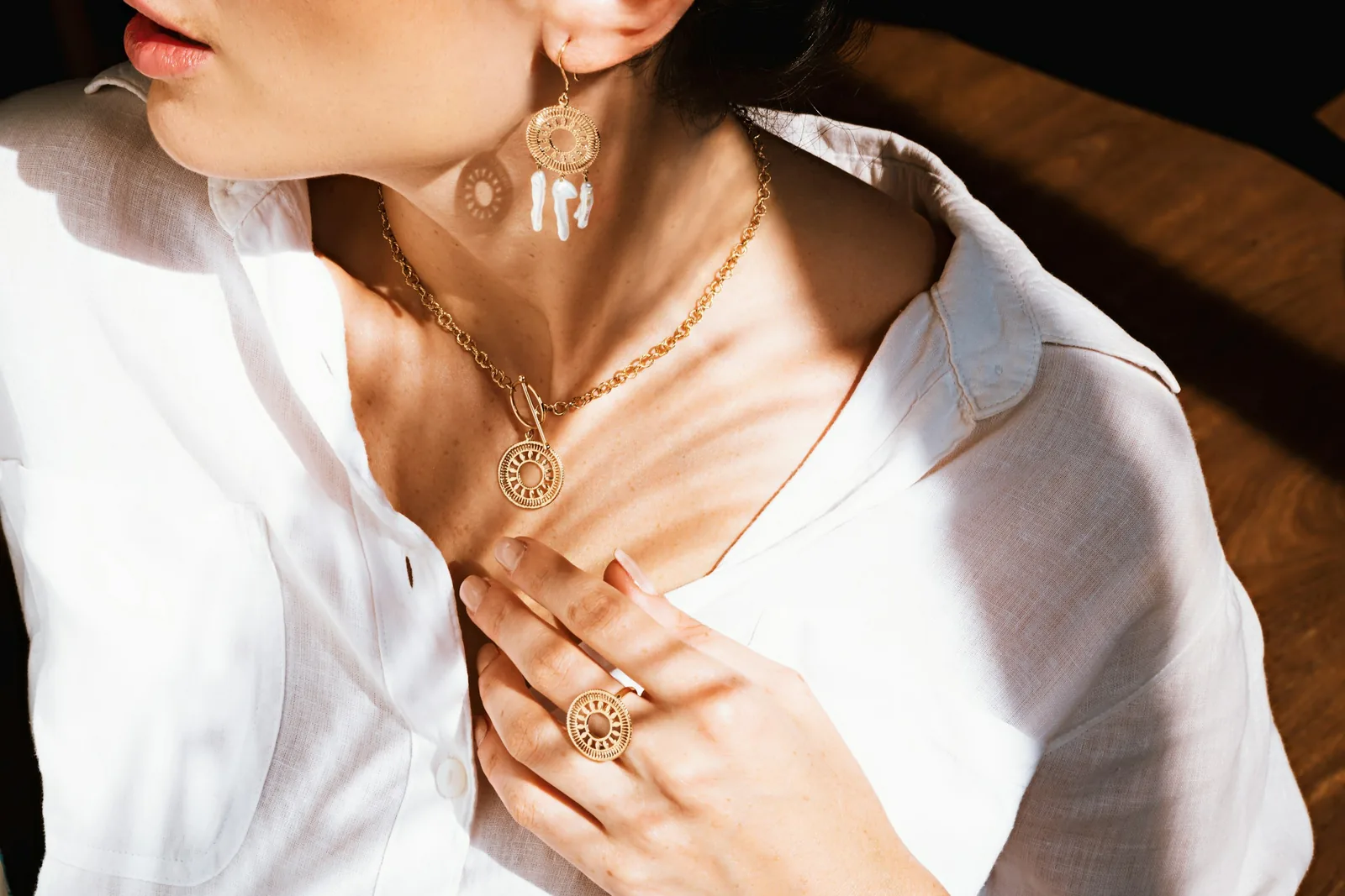 woman posing - Earring Photography