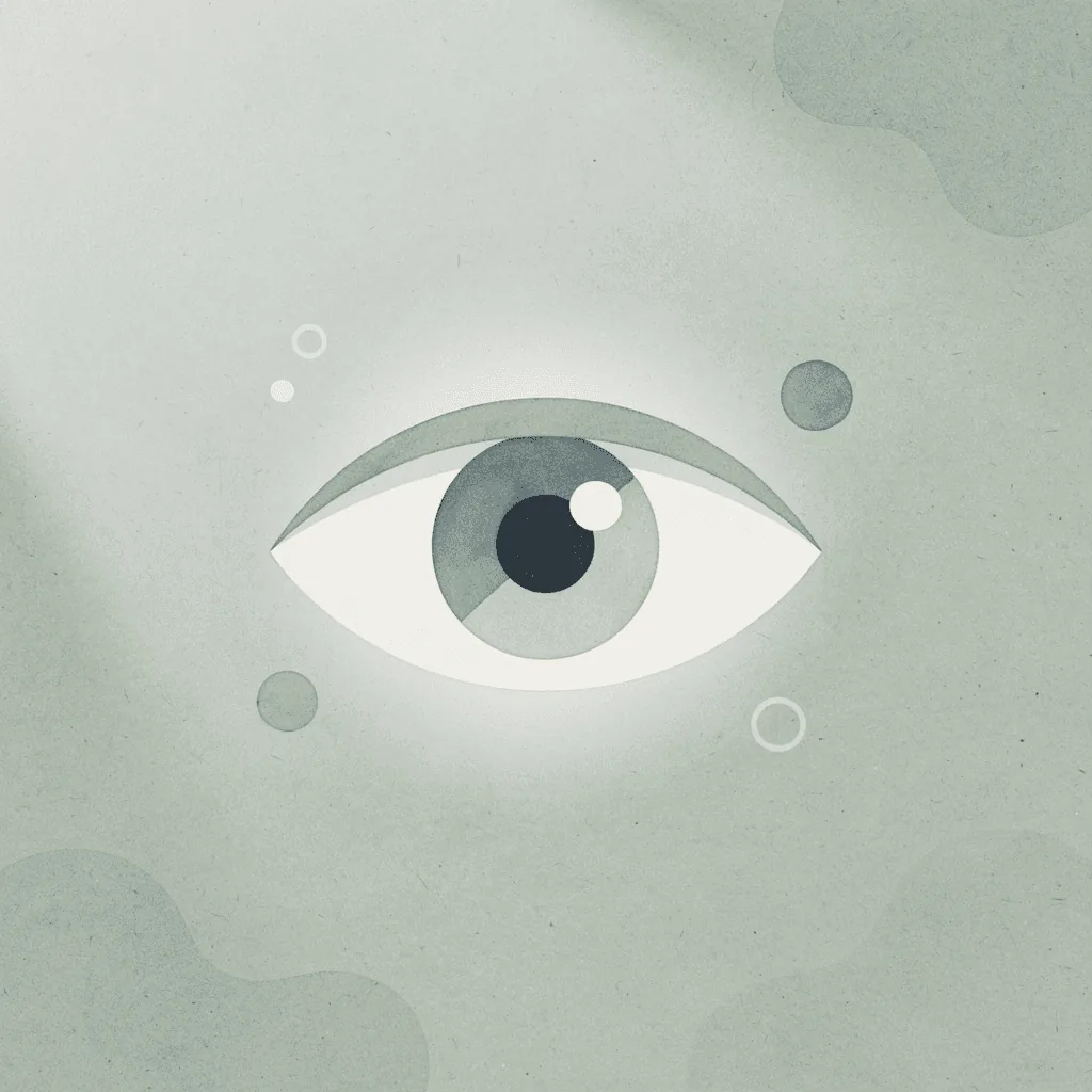 Eye icon representing instant visual judgment in milliseconds
