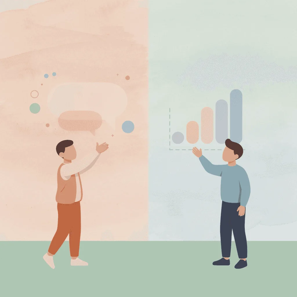 Scene showing the contrast between launching a store and building one that actually sells