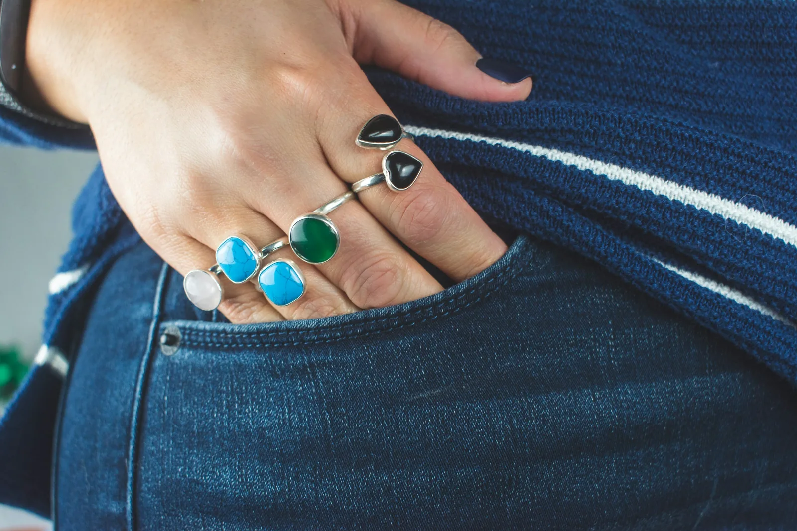 woman rings - Jewelry Product Photography