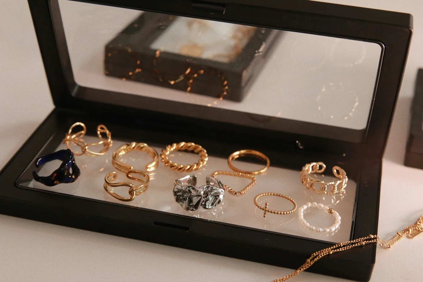 jewelry in box - How to Improve Jewellery Business