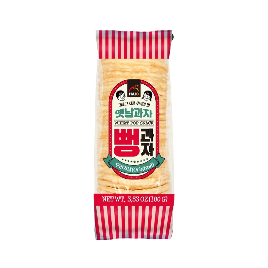 korean snack on a white background