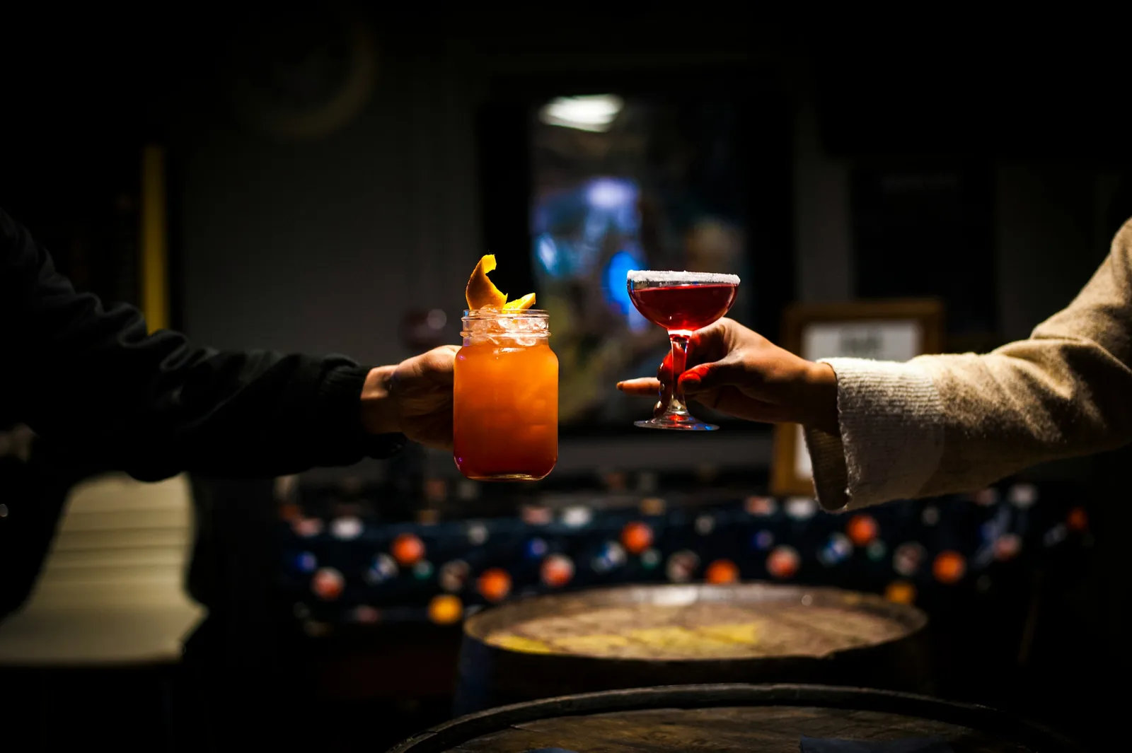 person holding cocktails - Cocktail Photography