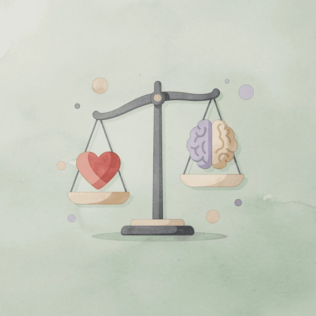 Balance scale icon representing Printful vs Printify comparison
