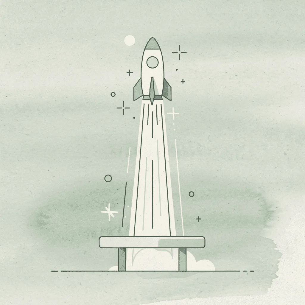 Scene of a product launching upward, representing increased sales from better visuals