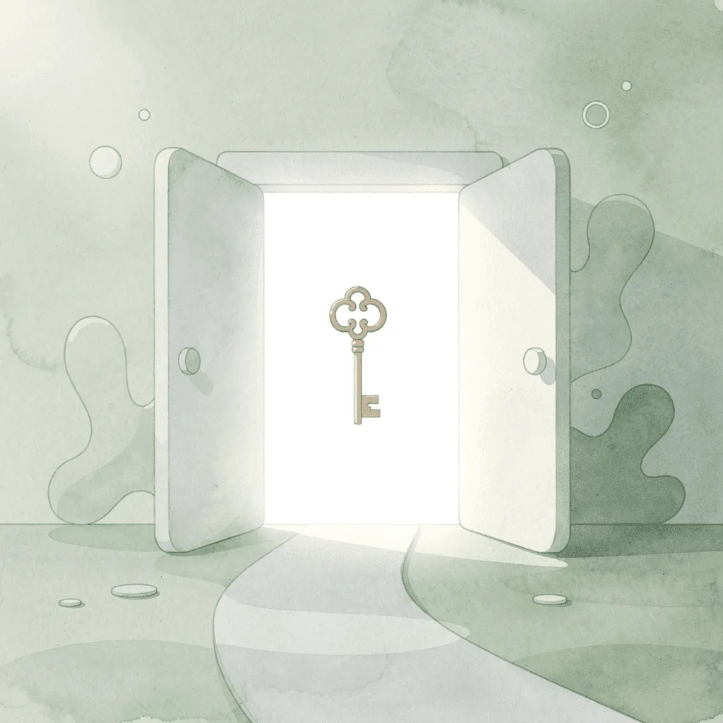 Gateway scene illustrating platform choice as the door to ecommerce opportunity